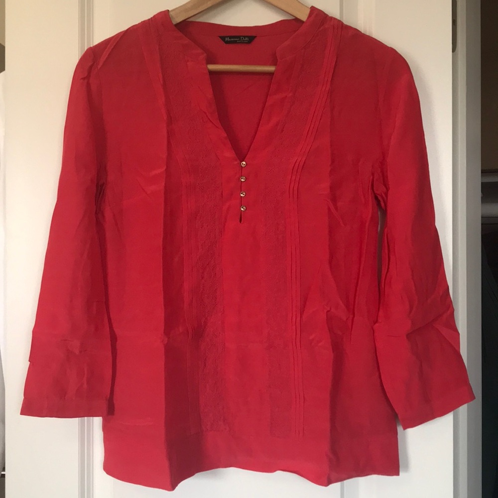 Coral Massimo Dutti blouse